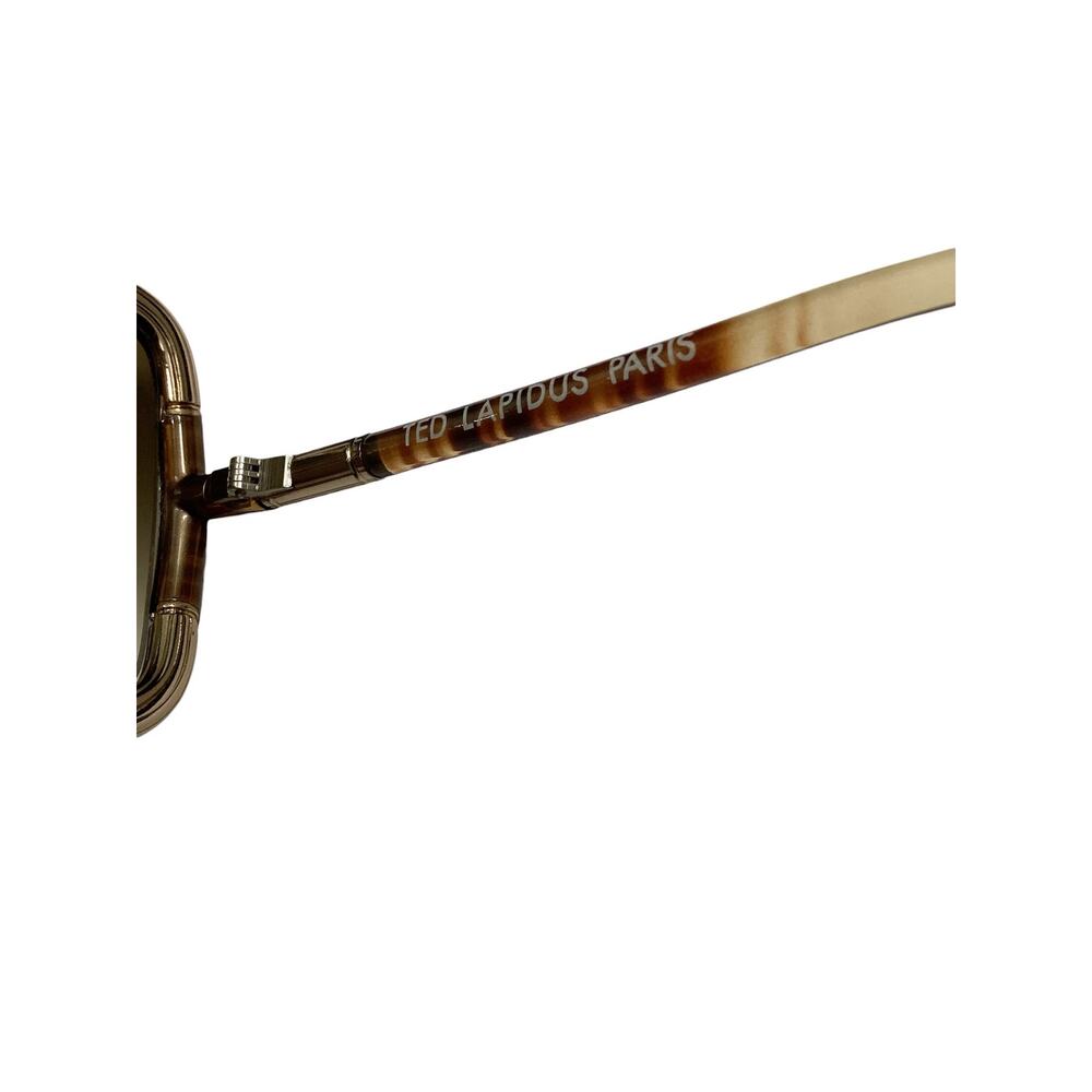 Vintage Ted Lapidus Paris Sunglasses Women’s 1Size Oversized French Luxury Brown - Picture 5 of 8